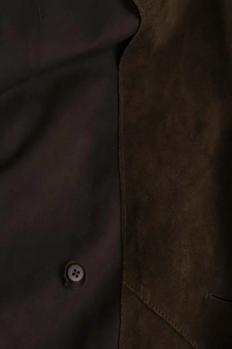 Manteau Marina Rinaldi Marron en Daim