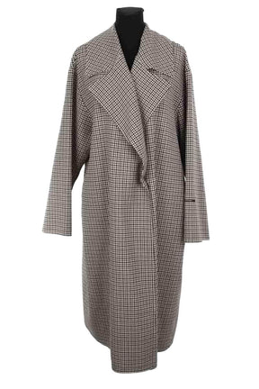 Manteau Marina Rinaldi Marron en Laine, taille XL - Seconde Main