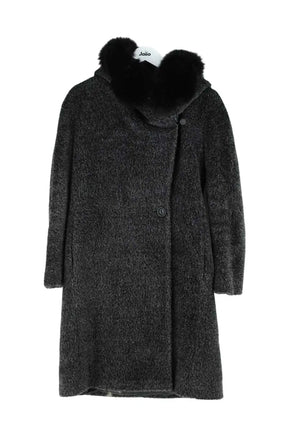 Manteau Max Mara Gris en Laine, taille S - Seconde Main