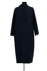 Manteau Max Mara Marine en Laine, taille M - Seconde Main