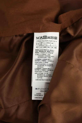 Manteau Max Mara Marron en Cuir