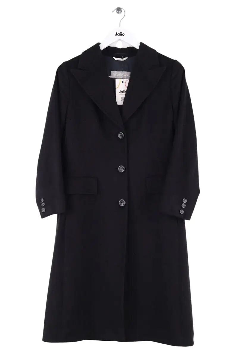 Manteau Max Mara Noir en Laine, taille M - Seconde Main