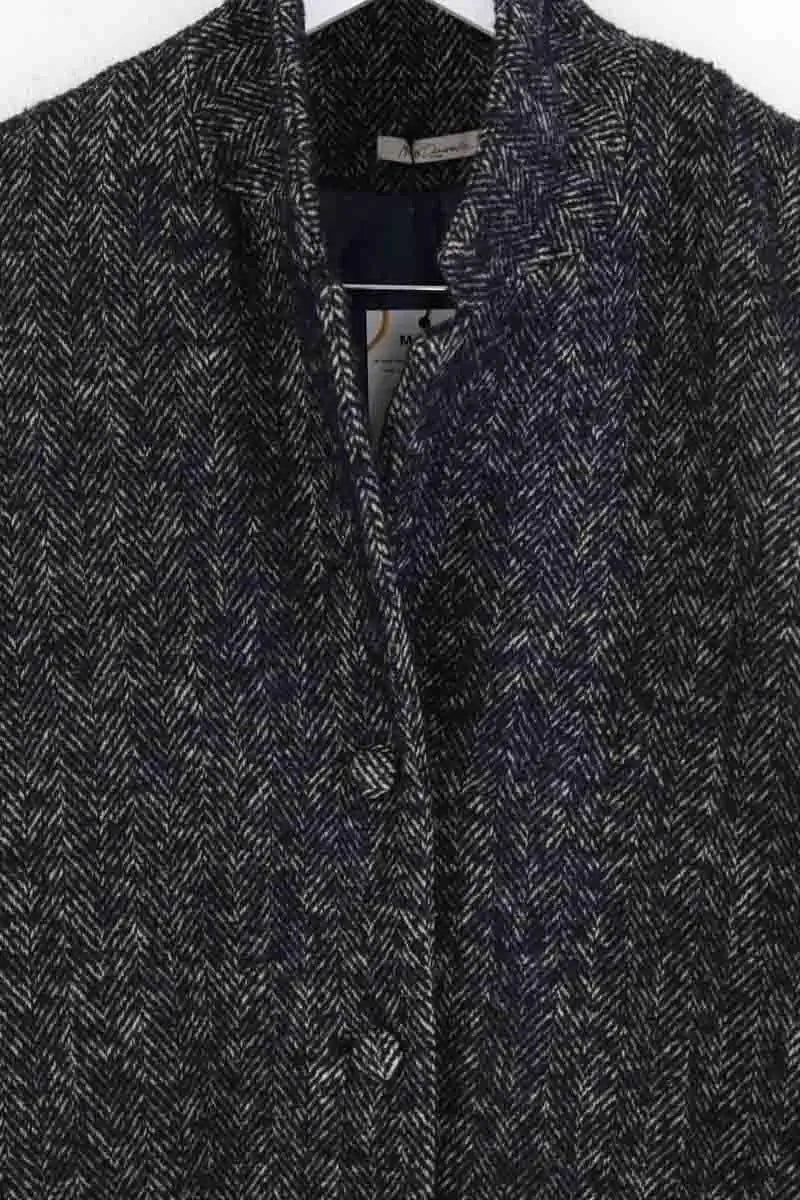 Manteau Mes Demoiselles Noir en Laine