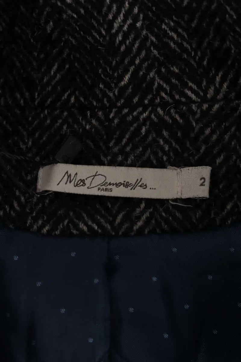 Manteau Mes Demoiselles Noir en Laine