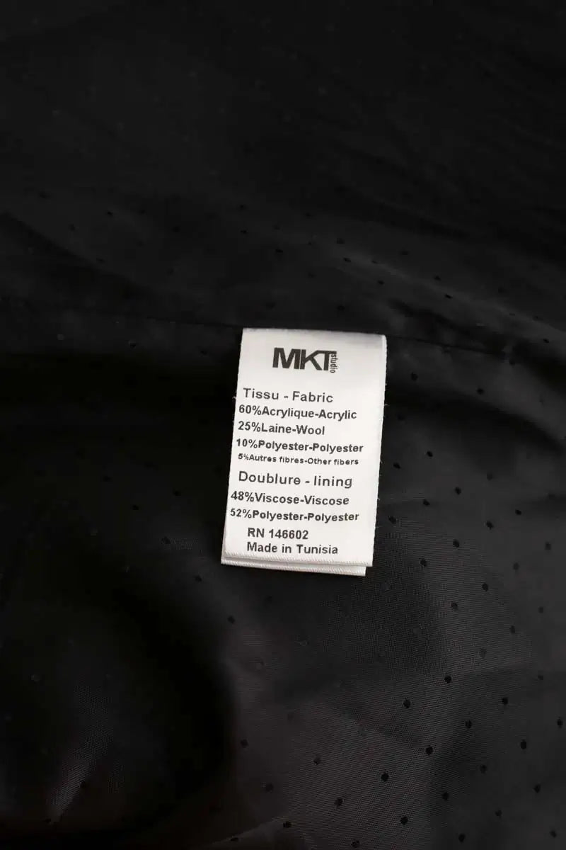 Manteau Mkt Studio Noir en Synthétique