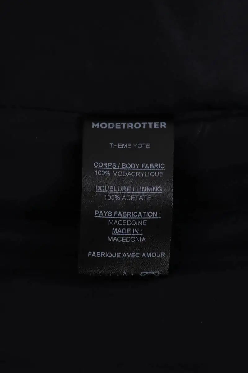 Manteau Modetrotter Yote Marron en Synthétique