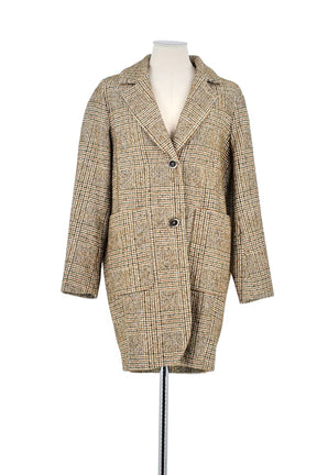 Manteau Momoni Marron en Coton, taille XS - Seconde Main