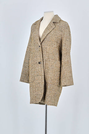 Manteau Momoni Marron en Coton
