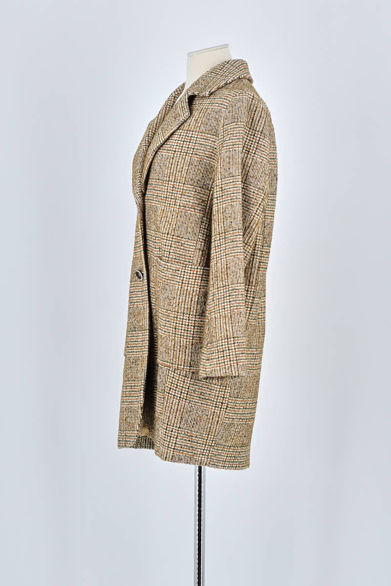 Manteau Momoni Marron en Coton