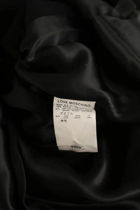 Manteau Moschino Noir en Laine