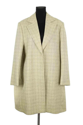 Manteau Nina Ricci Jaune en Laine, taille M - Seconde Main
