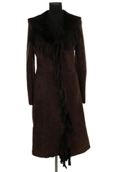 Manteau Other Brand Marron en Daim, taille M - Seconde Main