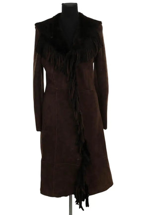 Manteau Other Brand Marron en Daim, taille M - Seconde Main