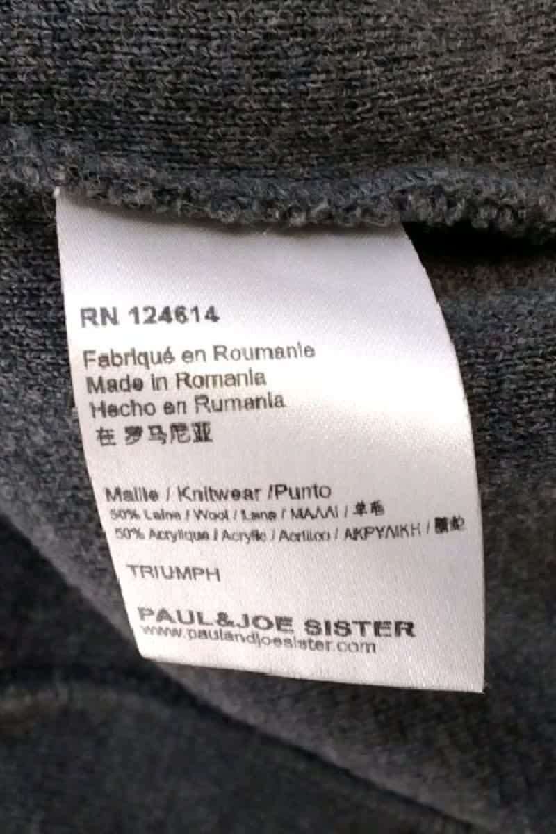 Manteau Paul & Joe Gris en Laine
