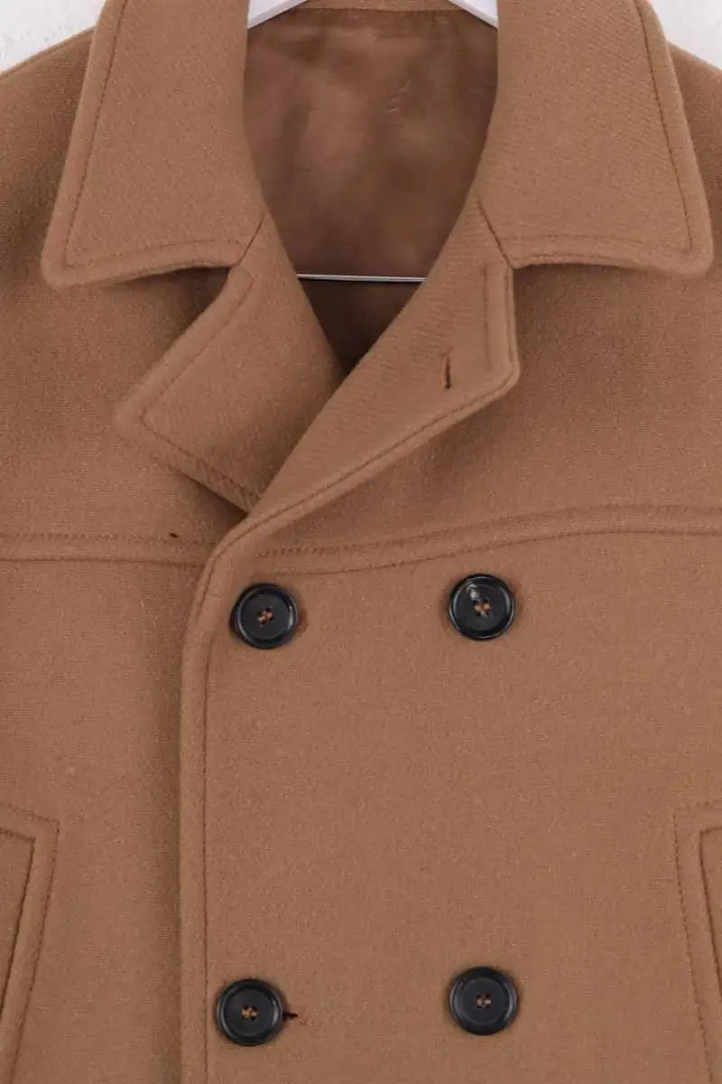 Manteau Paul & Joe Marron en Laine