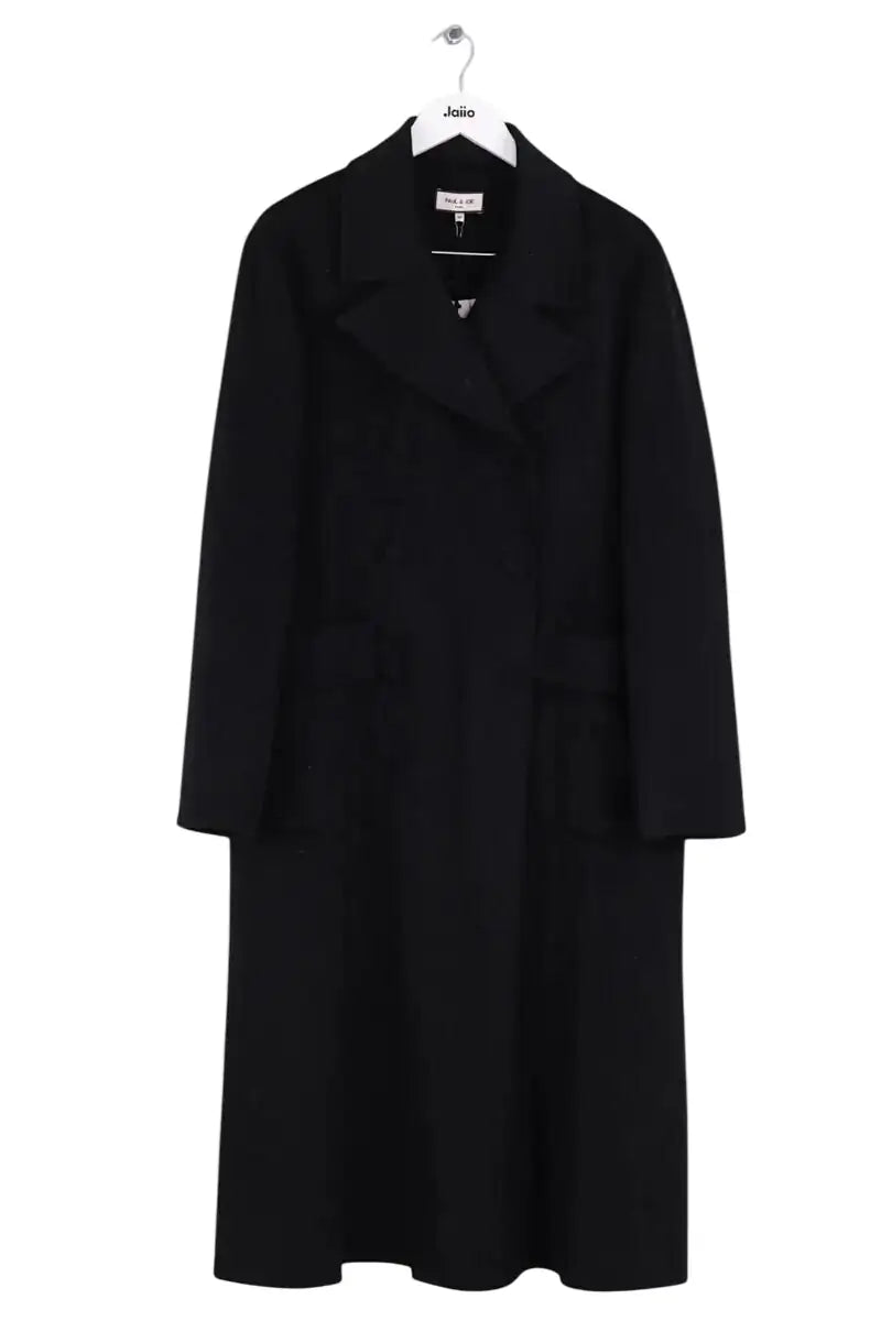 Manteau Paul & Joe Noir en Laine, taille XL - Seconde Main