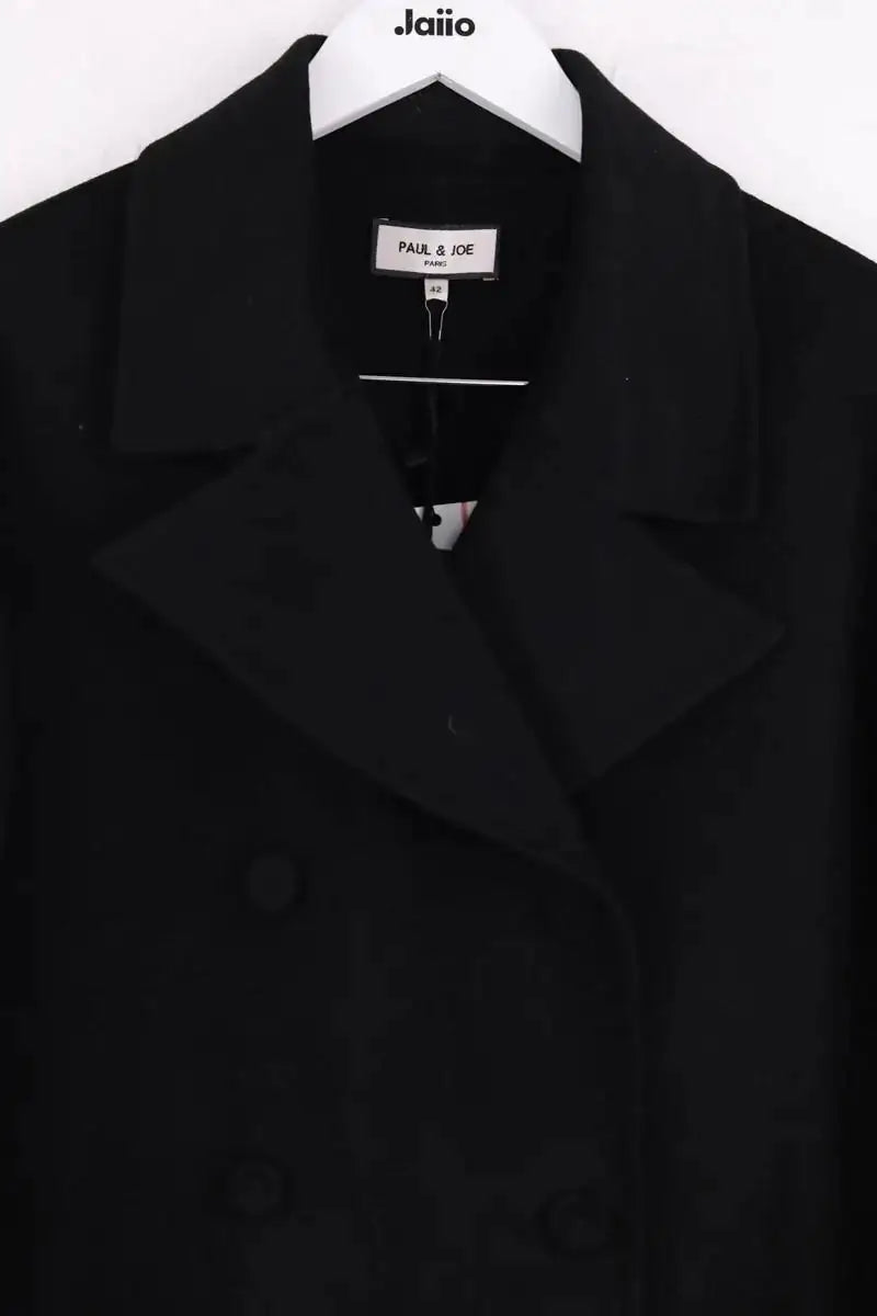 Manteau Paul & Joe Noir en Laine