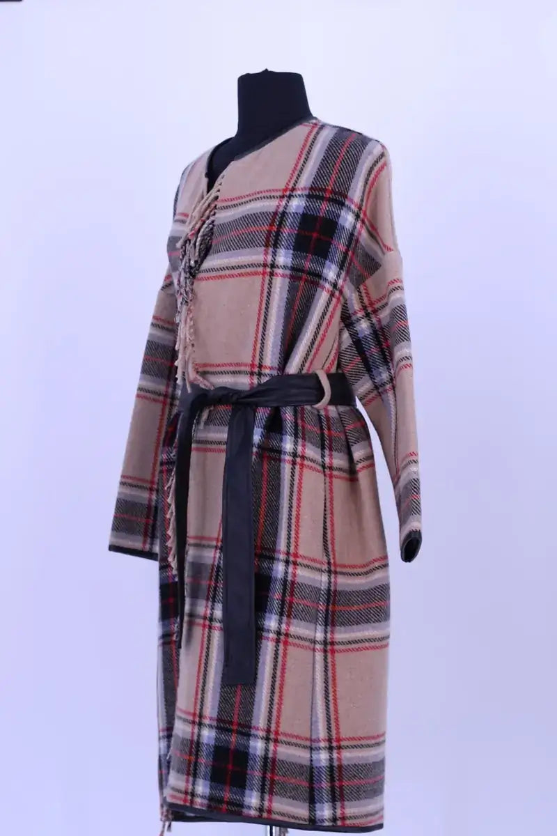 Manteau Pinko Beige en Laine