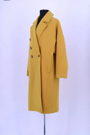 Manteau Pinko Jaune en Laine