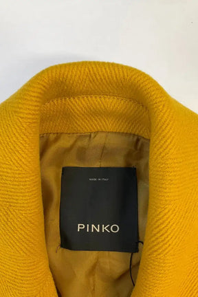 Manteau Pinko Jaune en Laine