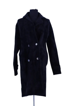 Manteau Pinko Noir en Synthétique, taille XS - Seconde Main