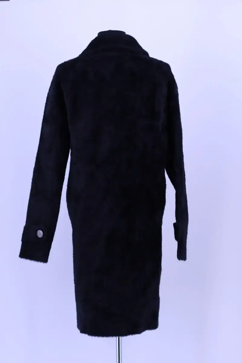 Manteau Pinko Noir en Synthétique