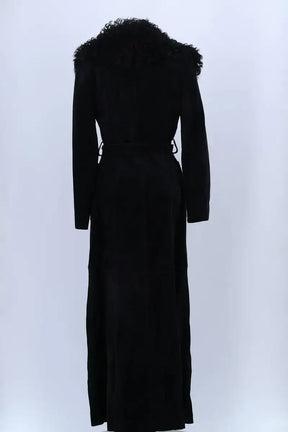 Manteau Plein Sud Noir en Cuir