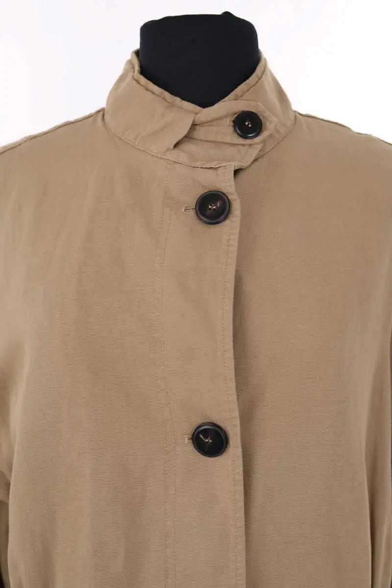 Manteau Pomandère Marron en Coton