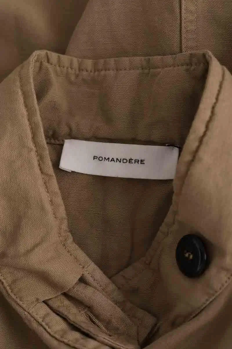Manteau Pomandère Marron en Coton