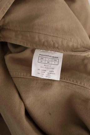 Manteau Pomandère Marron en Coton