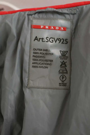 Manteau Prada Rouge en Polyester