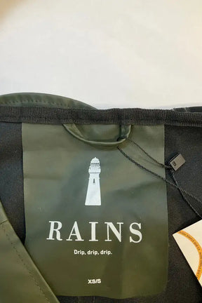 Manteau Rains Kaki en Synthétique
