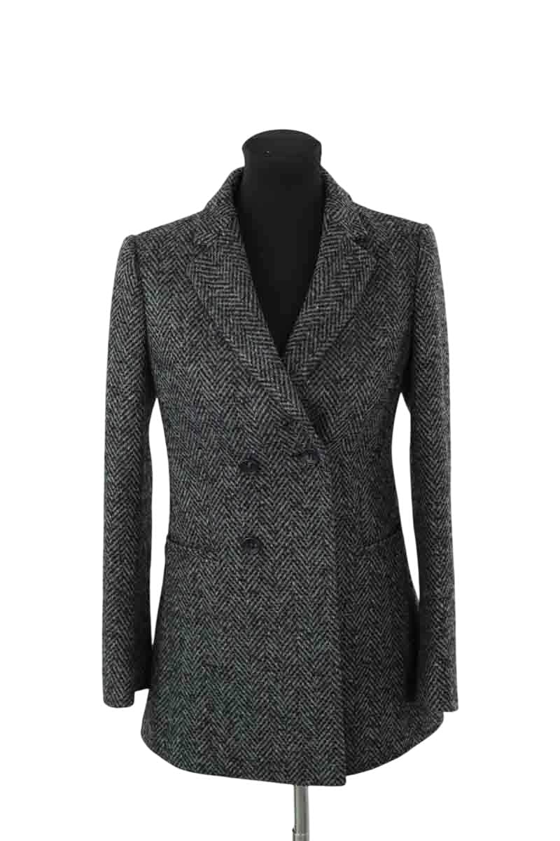 Manteau Red Valentino Gris en Synthétique, taille M - Seconde Main