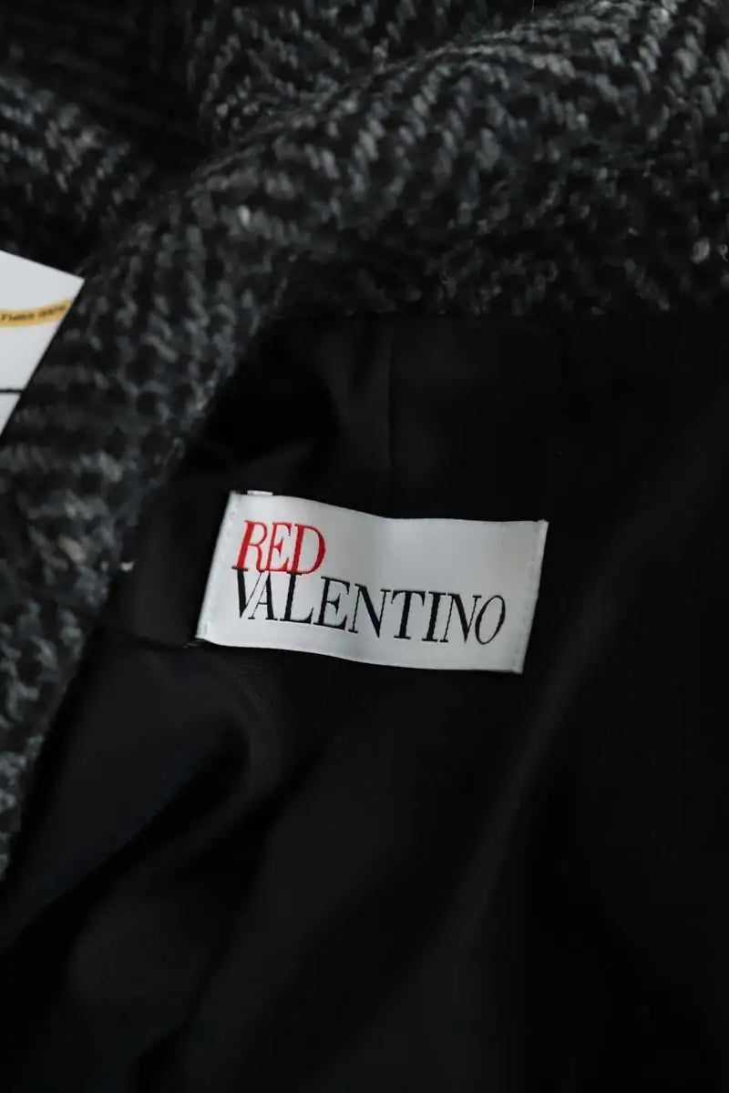 Manteau Red Valentino Gris en Synthétique