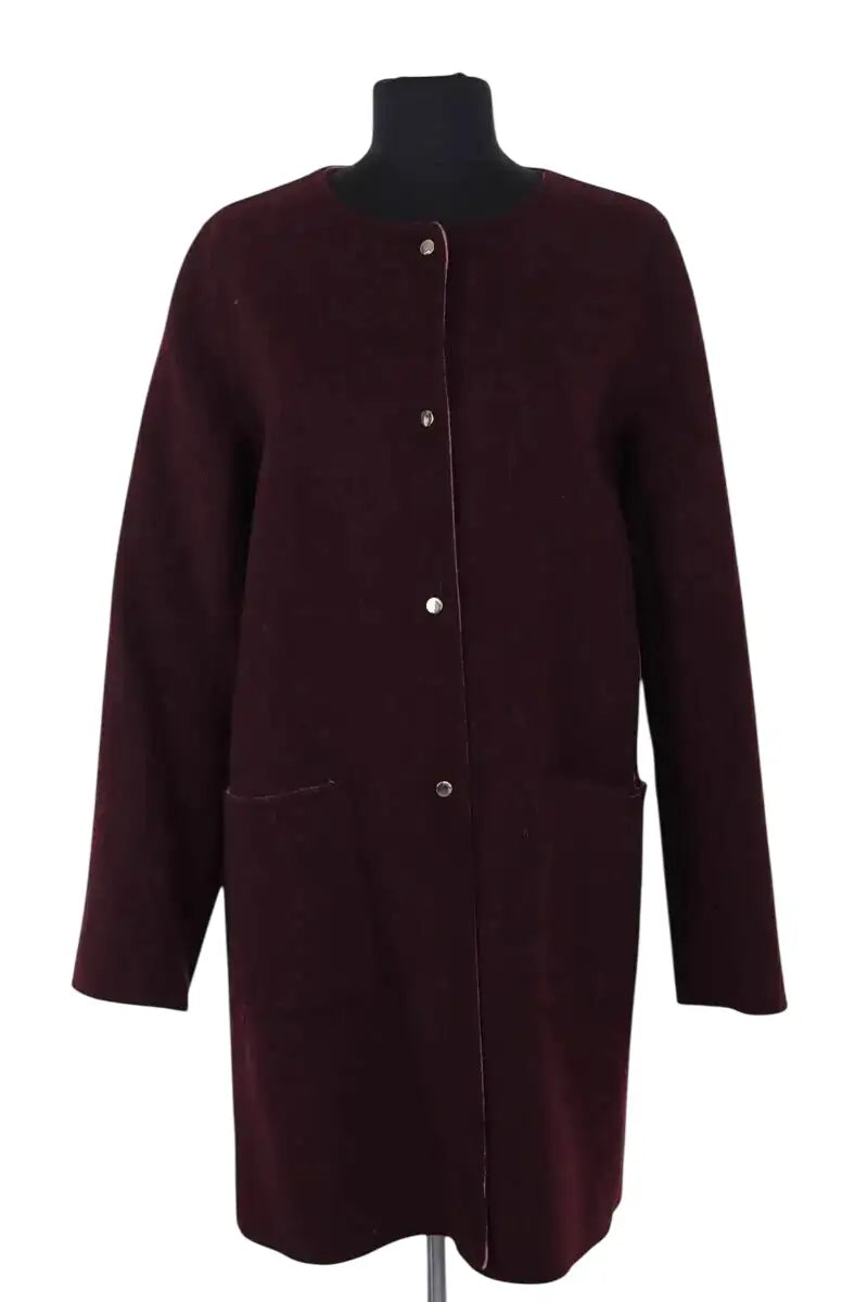 Manteau réversible  Gerard Darel Bordeaux en Laine, taille M - Seconde Main