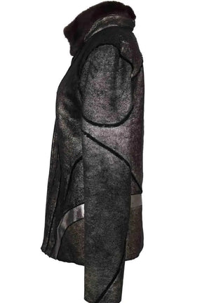 Manteau Roberto Cavalli Noir en Laine