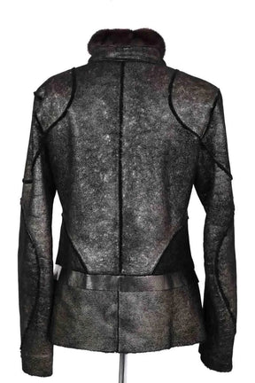 Manteau Roberto Cavalli Noir en Laine