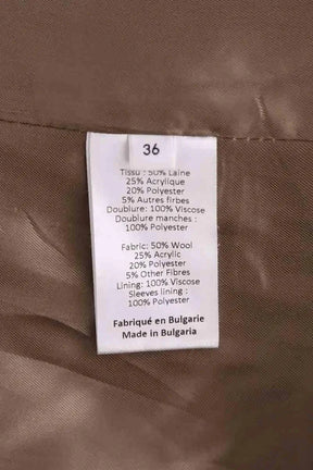Manteau Roseanna Camel en Laine