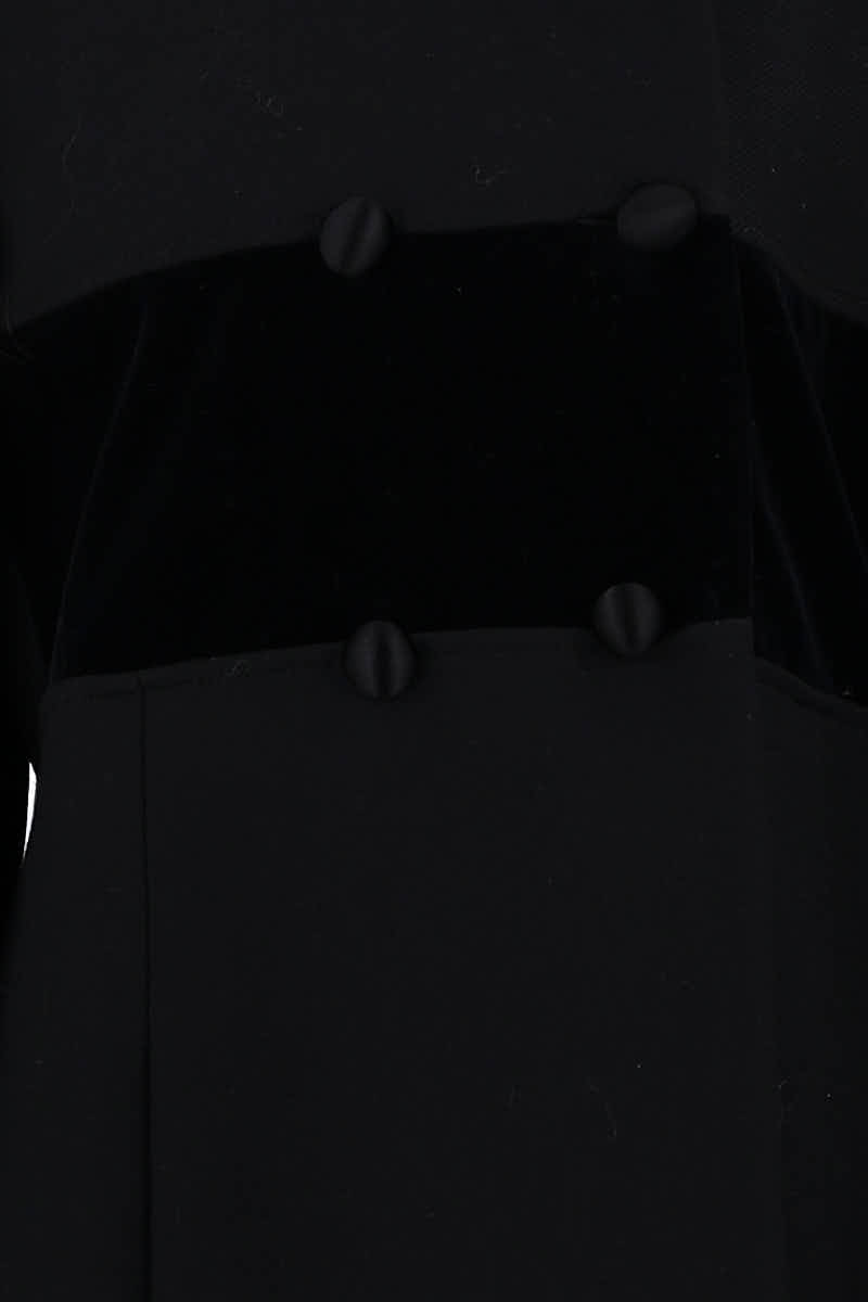 Manteau Saint Laurent Noir en Laine