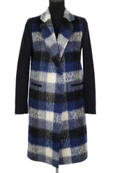 Manteau Sandro Bleu en Laine, taille S - Seconde Main