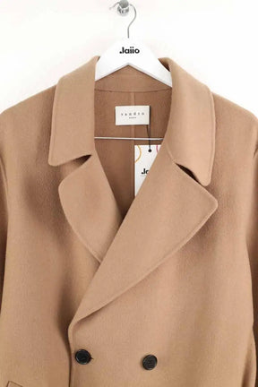 Manteau Sandro Camel en Laine