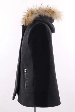 Manteau Sandro Gris en Laine