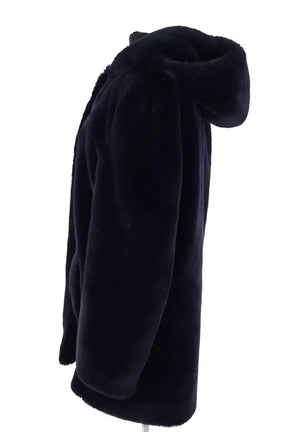 Manteau Sandro Marine en Synthétique