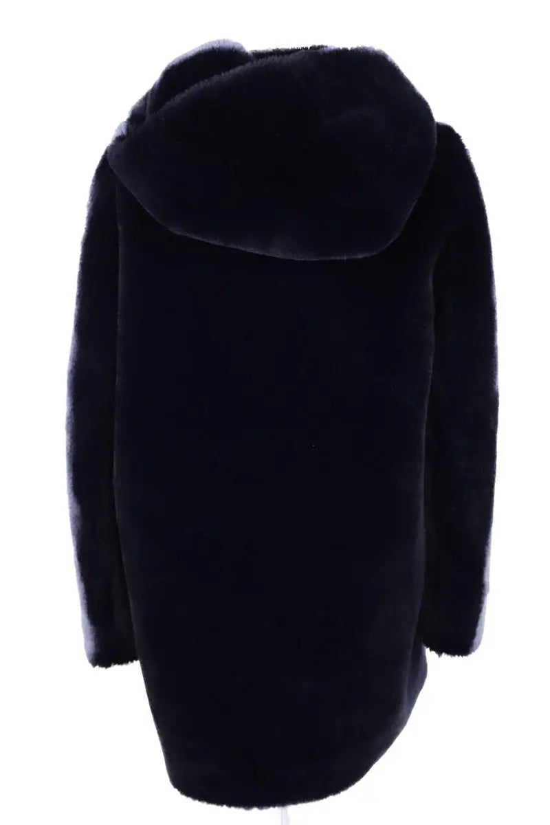Manteau Sandro Marine en Synthétique