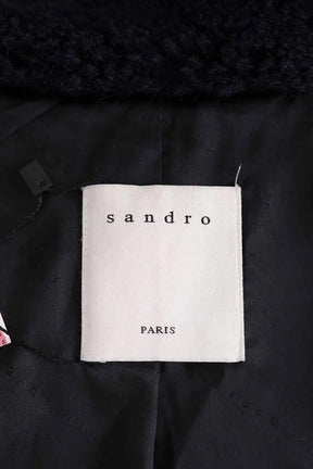 Manteau Sandro Marine en Synthétique