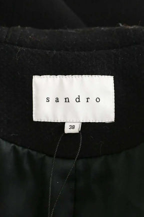 Manteau Sandro Noir en Laine