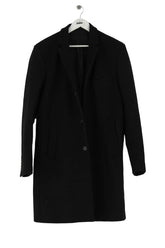 Manteau Sandro Noir en Laine, taille XL - Seconde Main