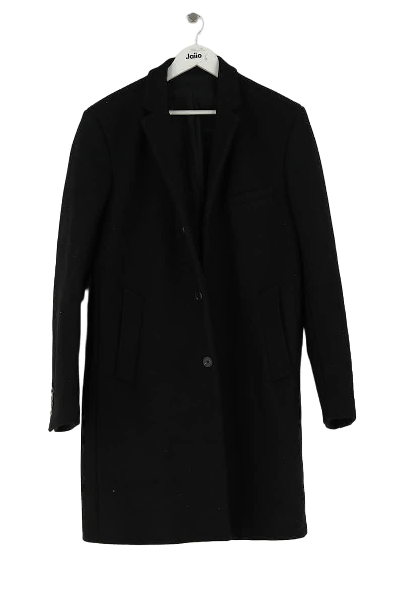 Manteau Sandro Noir en Laine, taille XL - Seconde Main
