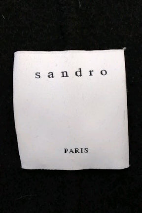 Manteau Sandro Noir en Laine