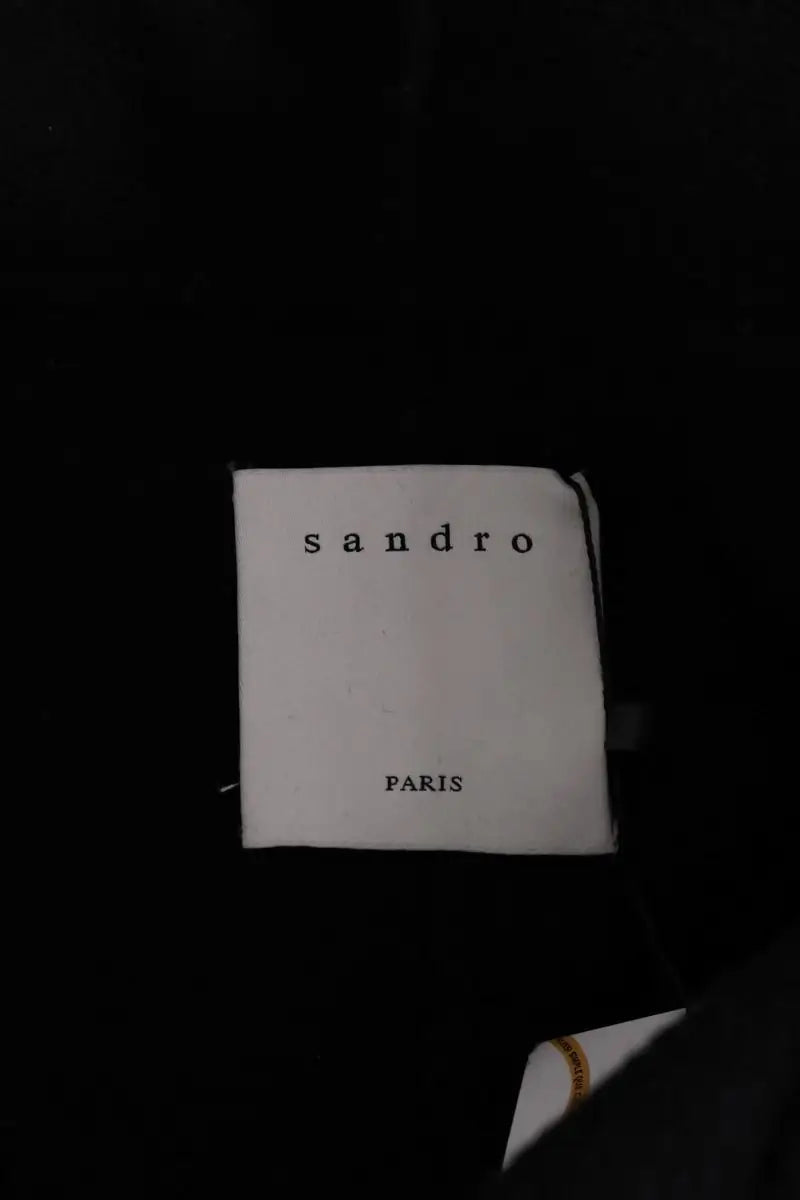 Manteau Sandro Noir en Laine